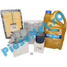 Pachet Revizie Kadjar 1.5 dCi Filtre Originale + Ulei Ravenol RNV 5W30 RN17