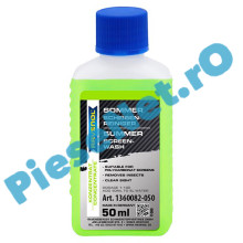 RAVENOL Solutie Concentrata Pentru Curățarea Parbrizului "Summer Screen Wash" 1:100 – Vară | 50ml = 5L, Aromă de măr, 1360082-050-05-045
