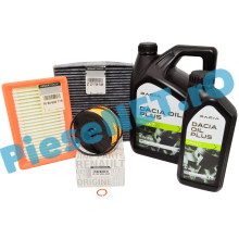 Pachet Revizie LOGAN 3, SANDERO 3, JOGGER 1.0 TCe Ulei Dacia Oil Plus RN17 + Filtre Renault Polen Cu Carbon