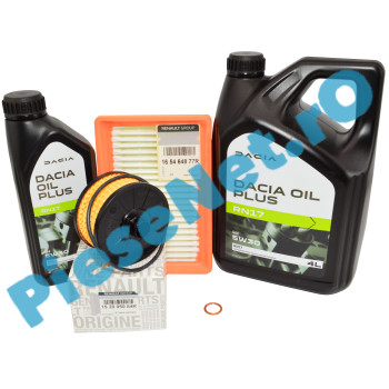 Pachet Revizie Intermediară Dacia Oil Plus RN17 + Filtre Renault LOGAN 3, SANDERO 3, JOGGER 1.0 TCe Pachet Revizie Intermediară Dacia Oil Plus RN17 + Filtre Renault LOGAN 3, SANDERO 3, JOGGER 1.0 TCe