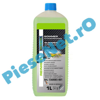 RAVENOL Solutie Concentrata Pentru Curățarea Parbrizului "Summer Screen Wash" 1:10 – Vară | 1L= 10L, Aromă de măr, 1360085-001-01-000