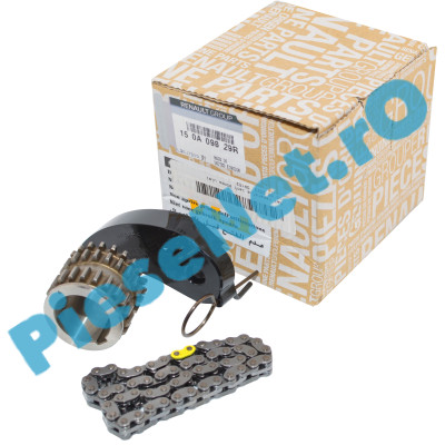 Kit Lanț, Patină și Pinion Arbore Cotit Pentru Pompa Ulei 1.0 TCe Logan 3, Sandero 3, Duster 2, Duster 3 Original Renault 150A09829R