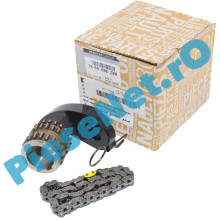 Kit Lanț, Patină și Pinion Arbore Cotit Pentru Pompa Ulei 1.0 TCe Logan 3, Sandero 3, Duster 2, Duster 3 Original Renault 150A09829R