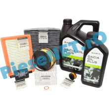 Pachet Revizie 1.0TCe ECO-G 100, LOGAN 3, SANDERO 3, JOGGER, Ulei Dacia Oil Plus 5W30 RN17 + Filtre Renault
