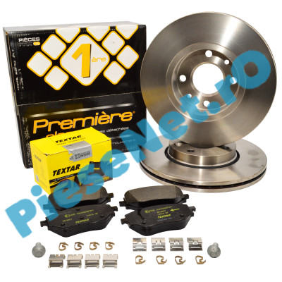 Pachet Plăcuțe TEXTAR 2618801 + Discuri PREMIÈRE CLASSE FDF.422, LOGAN 3, SANDERO 3, JOGGER