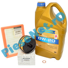 Pachet Revizie 1.0 TCe 2024+ LOGAN 3, SANDERO 3, JOGGER, Ulei RAVENOL RNF 0W20 RN17FE + Filtre Renault