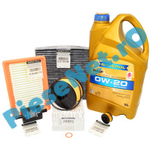 Pachet Revizie 1.0 ECO-G 100 (2024+) LOGAN 3, SANDERO 3, JOGGER, RAVENOL RNF 0W20 (RN17FE) + Filtre Renault Originale