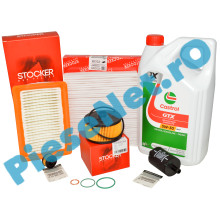 Pachet Revizie DUSTER 2 1.0 TCe ECO G-100 (2021+), Ulei CASTROL RN17 + Filtre STOCKER & Renault