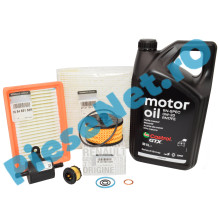 Pachet Revizie Complet DUSTER 3 1.0 TCe ECO G-100, (2024+) Ulei Renault GTX 0W20 RN17FE + Filtre Originale Renault