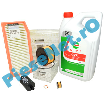 Pachet revizie Logan 2 / Sandero 2 0.9 TCe cu GPL, Filtre Renault + Ulei Castrol 5W30 RN17 Pachet revizie Logan 2 / Sandero 2 0.9 TCe cu GPL, Filtre Renault + Ulei Castrol 5W30 RN17