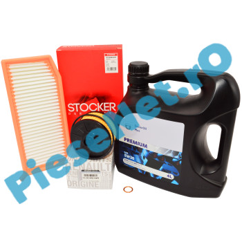 Pachet Revizie 0.9 TCe / 1.0 TCe Logan 2, Sandero 2, Dacia Oil 5W30 + Filtre Renault și Stocker Pachet Revizie 0.9 TCe / 1.0 TCe Logan 2, Sandero 2, Dacia Oil 5W30 + Filtre Renault și Stocker