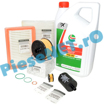 Pachet Revizie Ulei si Filtre LOGAN 3, SANDERO 3, JOGGER, Motor 1.0TCe Cu GPL ECO-G 100, CASTROL RN17