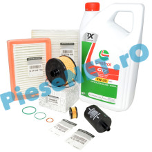 Pachet Revizie Ulei si Filtre LOGAN 3, SANDERO 3, JOGGER, Motor 1.0TCe Cu GPL ECO-G 100, CASTROL RN17
