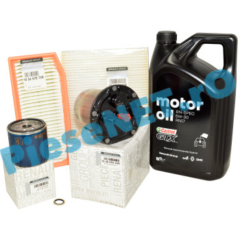 Pachet Revizie Ulei si Filtre Motor 1.5 dCi EURO 6, LOGAN 2, DUSTER 2, Original Renault (Fara ADBLUE)