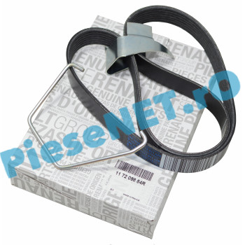 Curea Elastică Accesorii 7PK1025 (Transmisie) Motor 0.9TCe, (2019-2020), LOGAN 2, SANDERO 2, Originala Renault 117209884R
