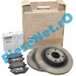 Pachet Placute si Discuri Frana LOGAN 3, SANDERO 3, JOGGER, Originale Renault 410608885R + 402060405R (fost 402062650R)