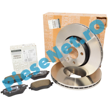 Pachet Placute si Discuri Frana LOGAN 3, SANDERO 3, JOGGER, Originale Renault 410608885R + 402060405R (fost 402062650R)