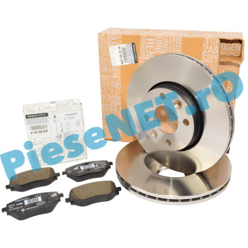 Pachet Placute si Discuri Frana LOGAN 3, SANDERO 3, JOGGER, Originale Renault 410608885R + 402060405R (fost 402062650R)